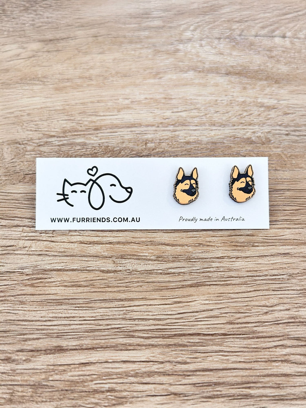 German Shepherd ColourPop Stud Earrings