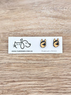 German Shepherd ColourPop Stud Earrings