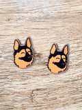 German Shepherd ColourPop Stud Earrings