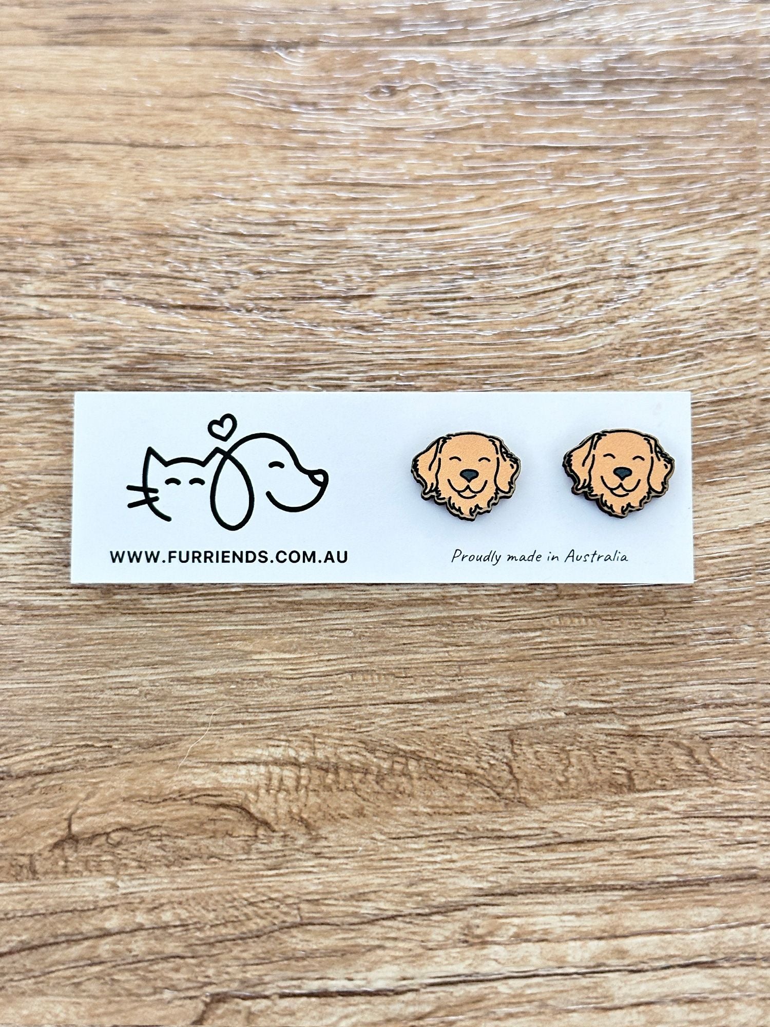Golden Retriever ColourPop Stud Earrings