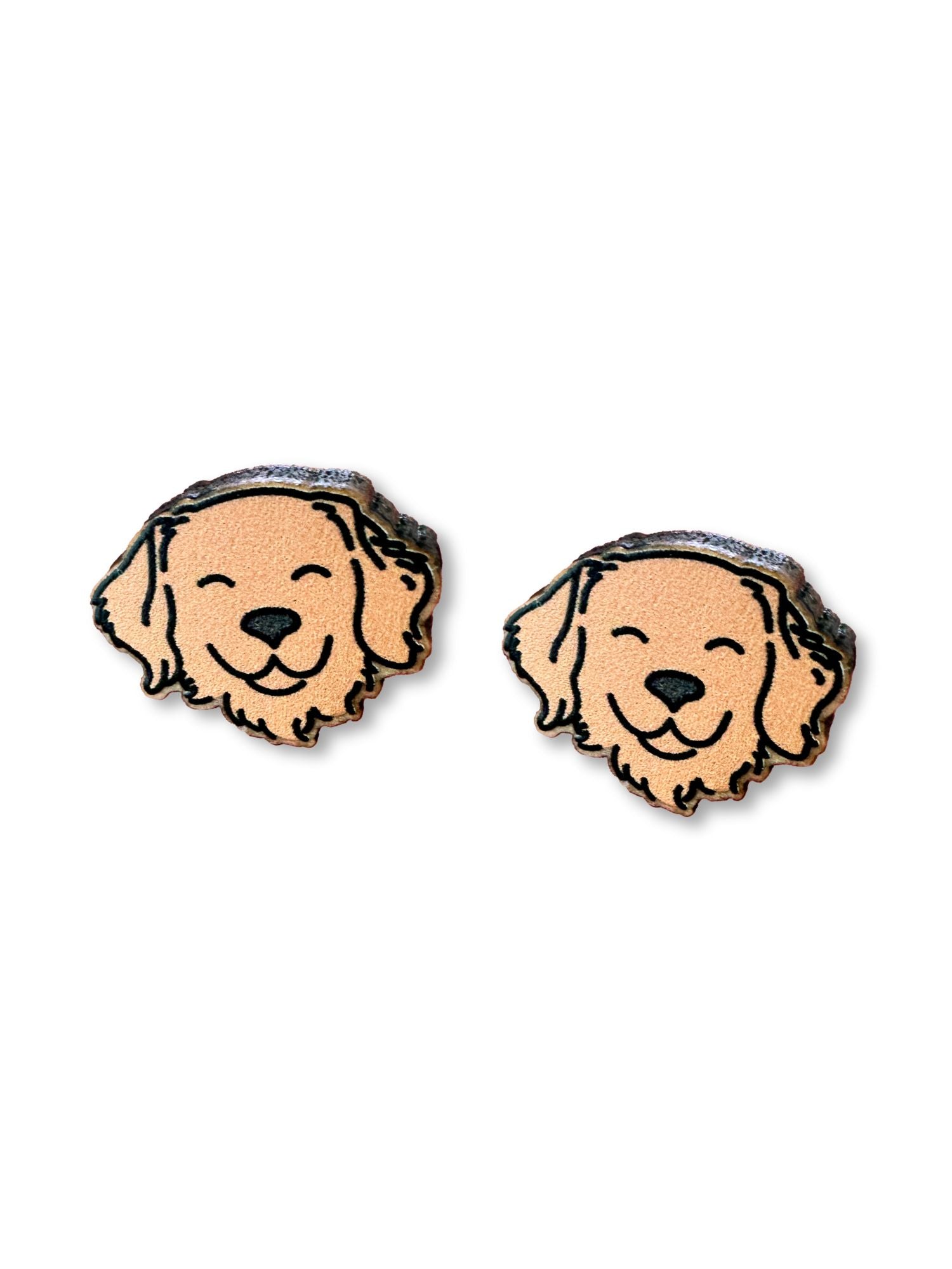 Golden Retriever ColourPop Stud Earrings