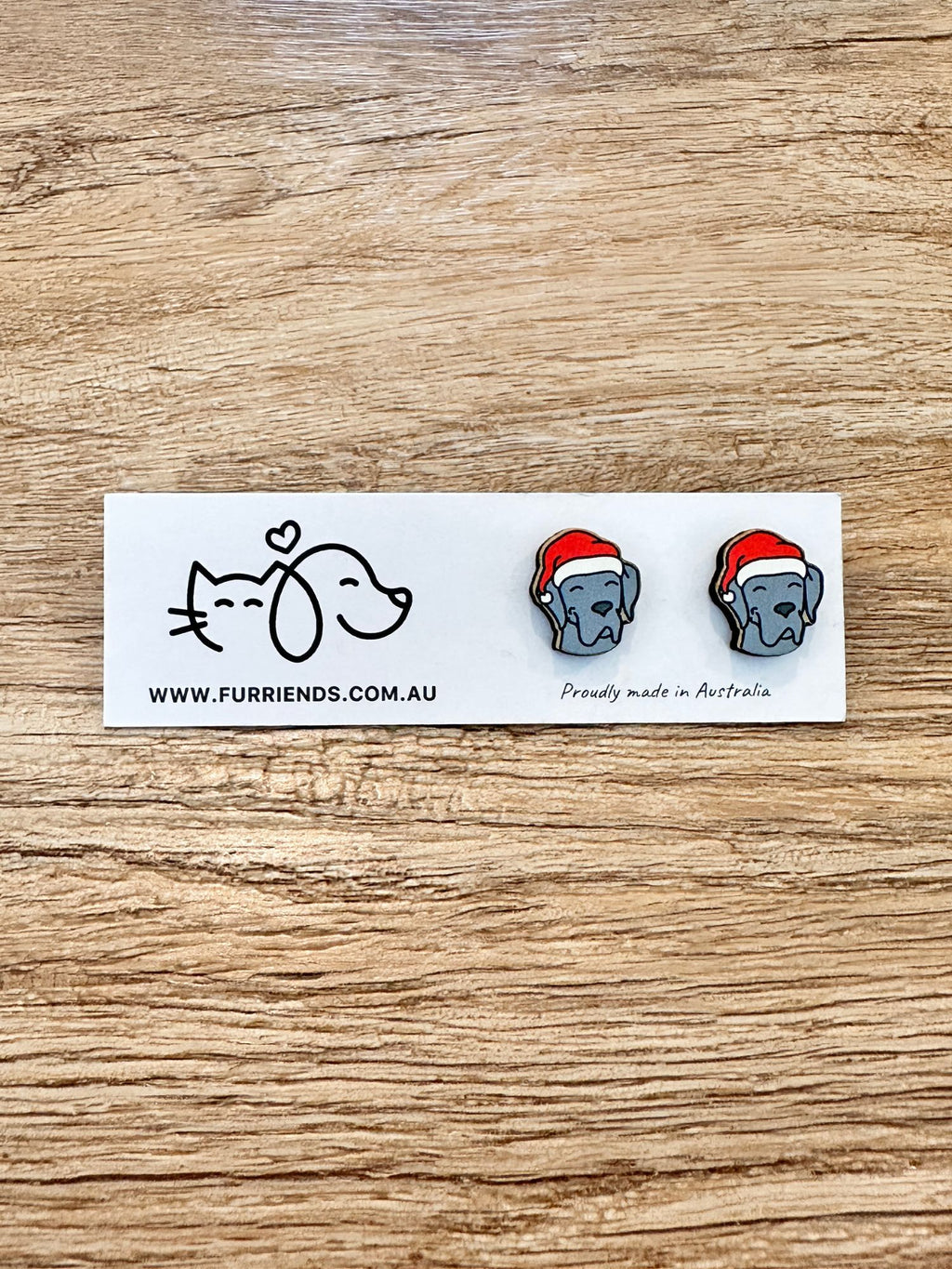 Great Dane Christmas Edition ColourPop Stud Earrings