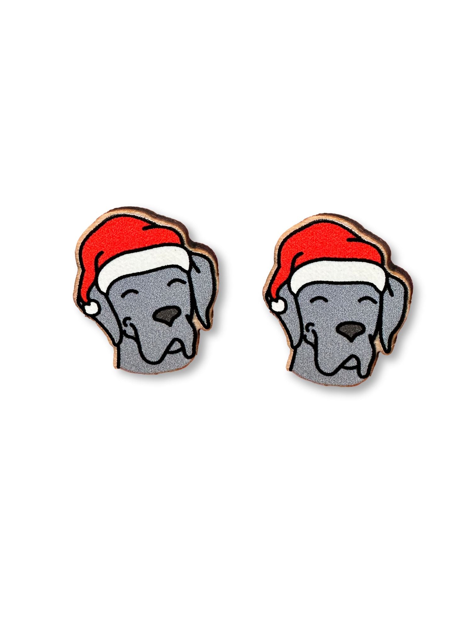 Great Dane Christmas Edition ColourPop Stud Earrings