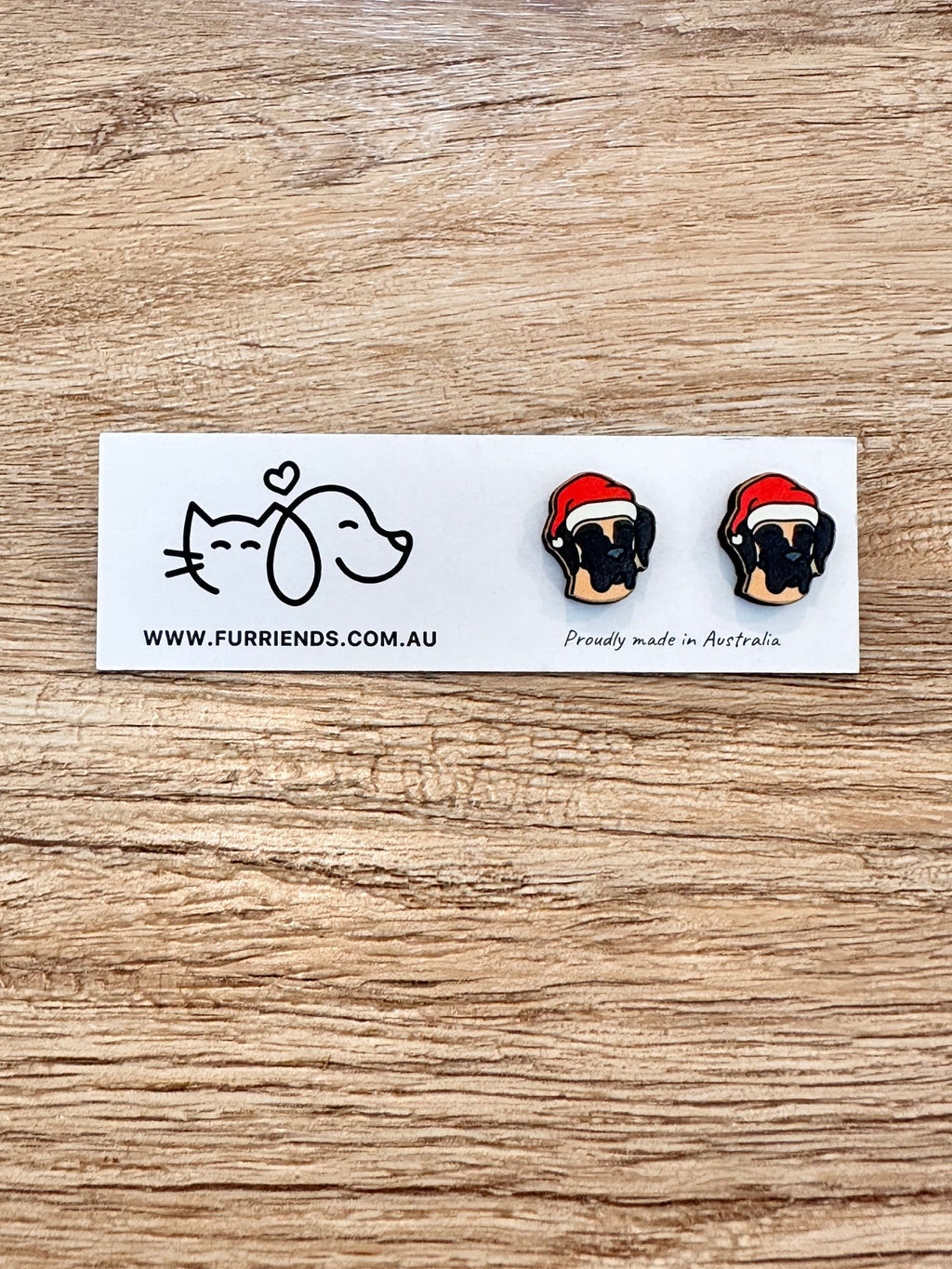 Great Dane Christmas Edition ColourPop Stud Earrings