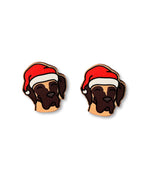 Great Dane Christmas Edition ColourPop Stud Earrings