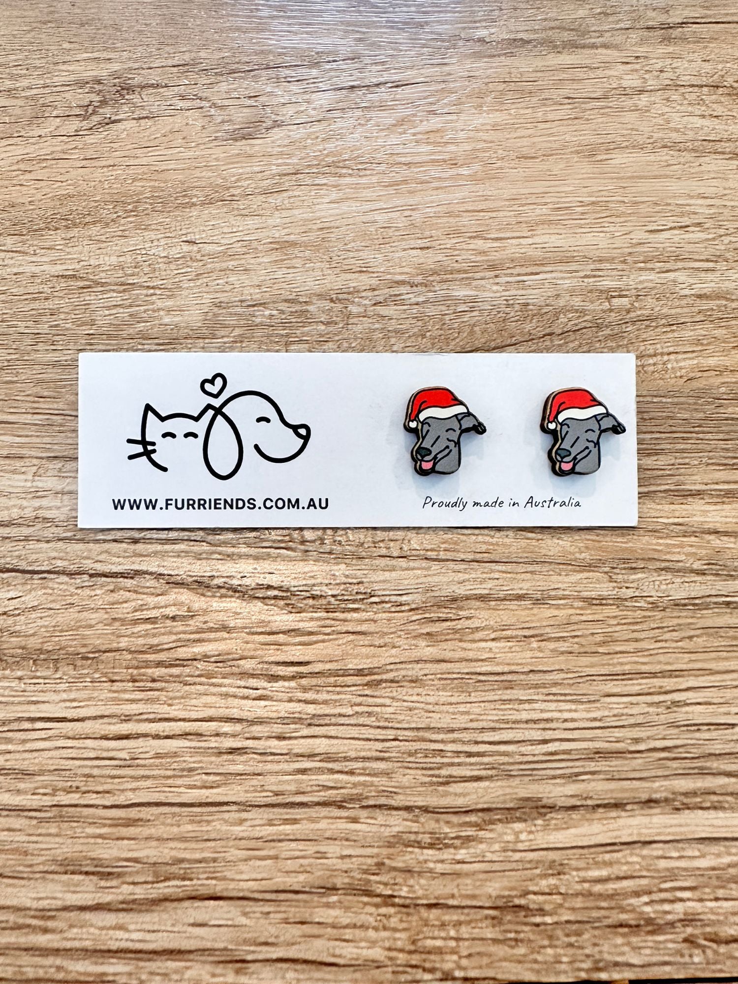 Greyhound Christmas Edition ColourPop Stud Earrings