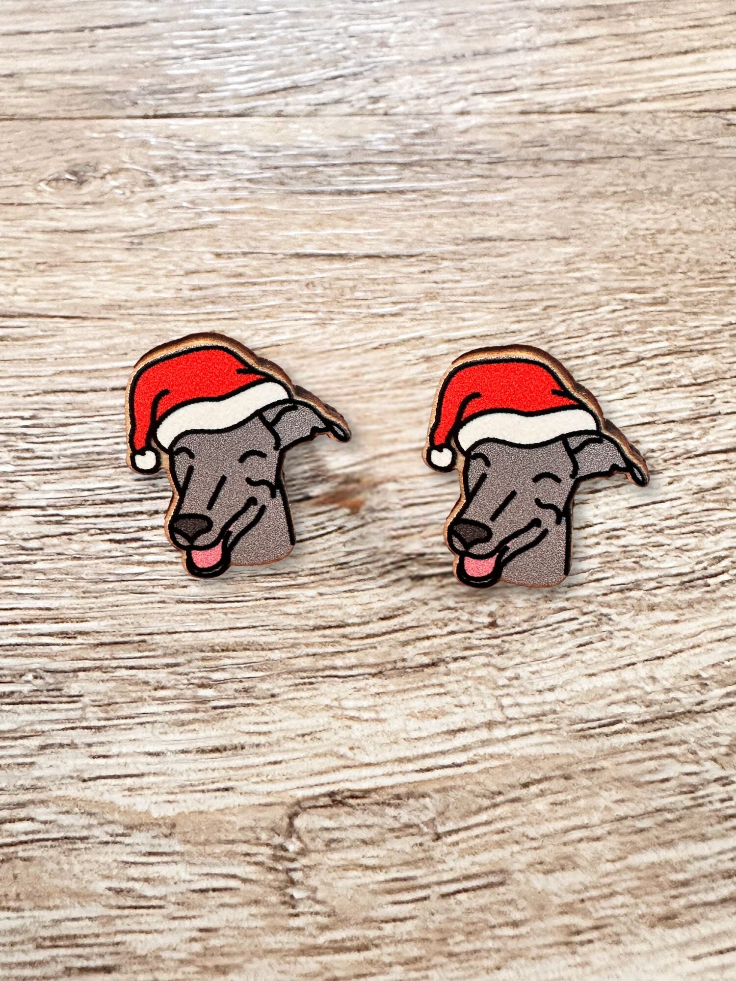 Greyhound Christmas Edition ColourPop Stud Earrings