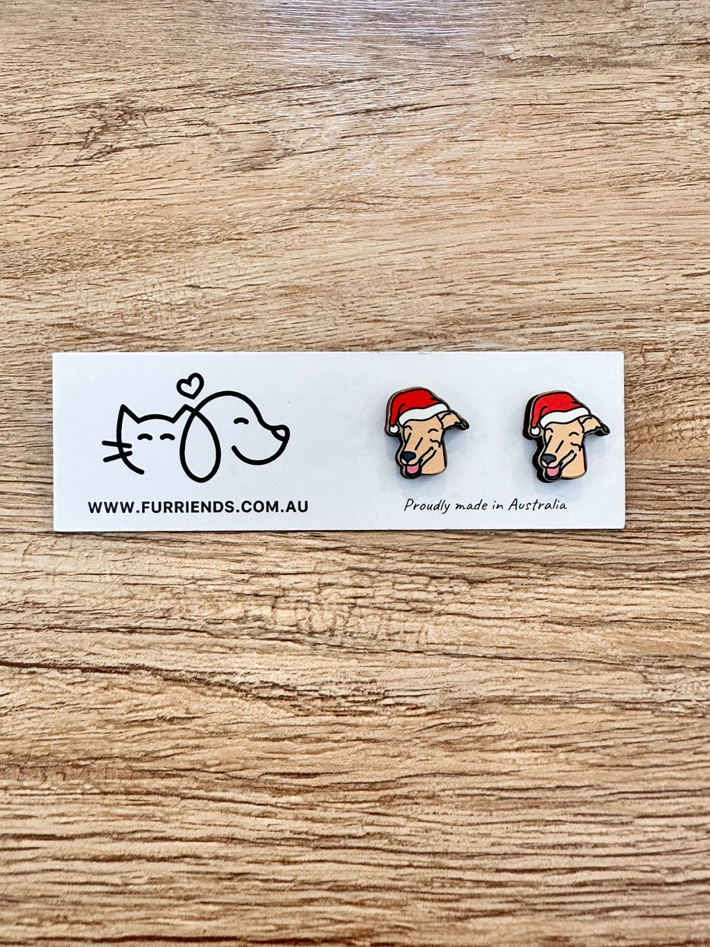 Greyhound Christmas Edition ColourPop Stud Earrings