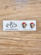 Greyhound Christmas Edition ColourPop Stud Earrings