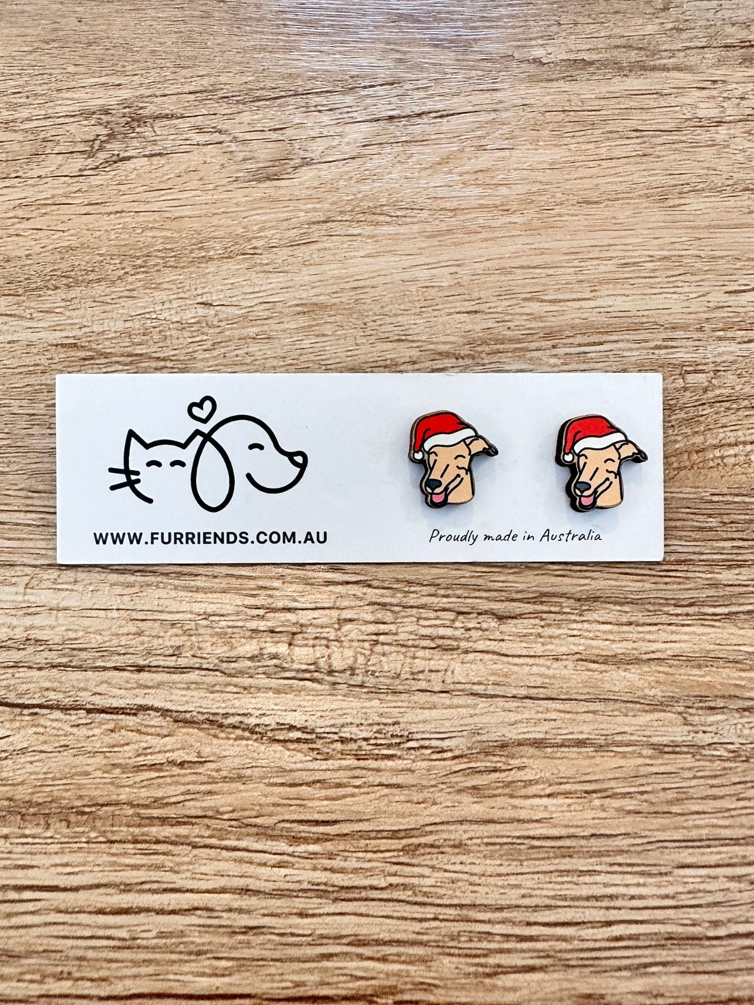 Greyhound Christmas Edition ColourPop Stud Earrings