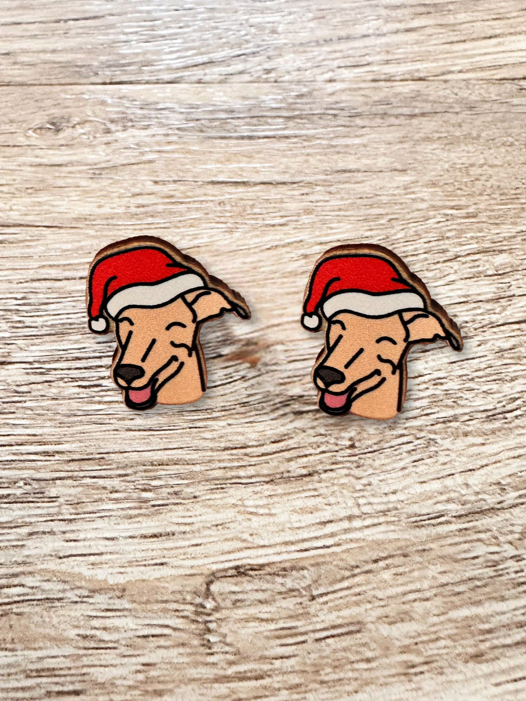 Greyhound Christmas Edition ColourPop Stud Earrings