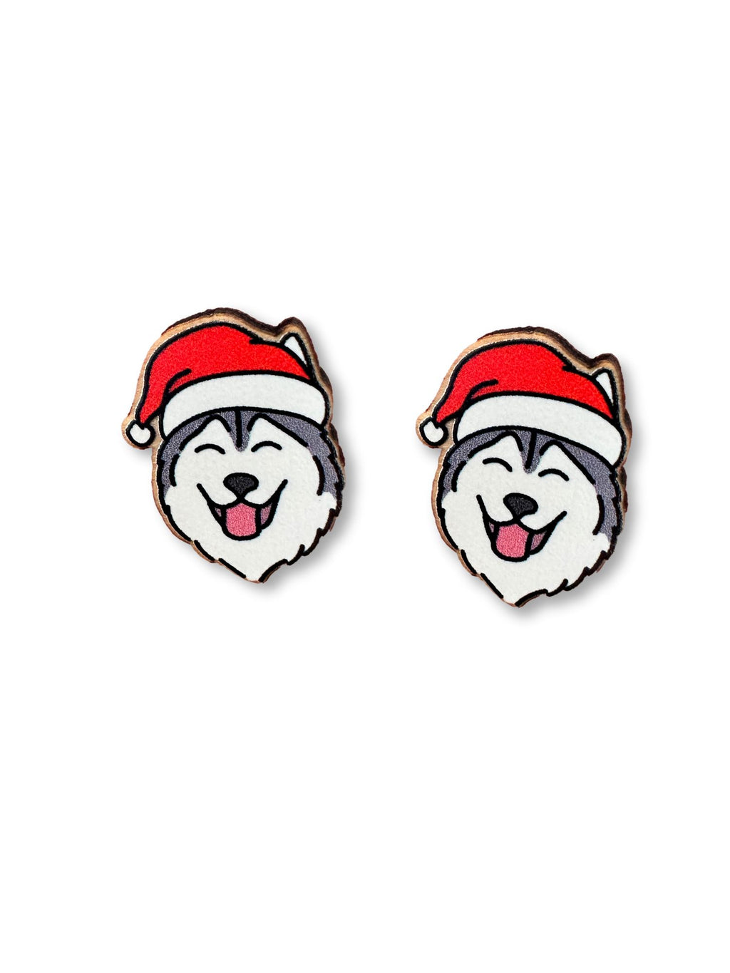 Husky Christmas Edition ColourPop Stud Earrings