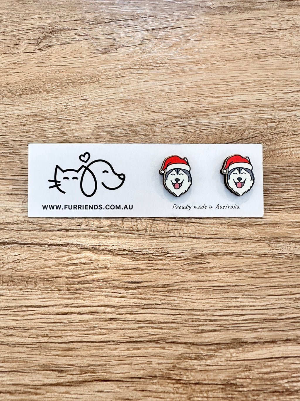 Husky Christmas Edition ColourPop Stud Earrings