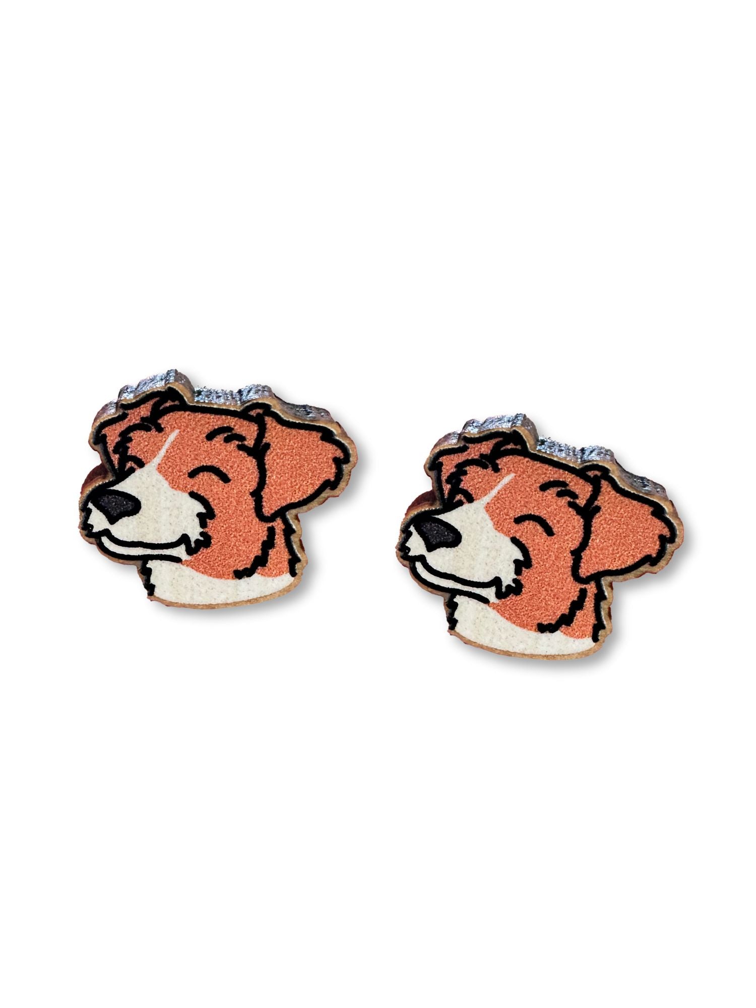 Jack Russell Terrier (Rough Coat) ColourPop Stud Earrings