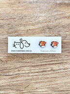 Jack Russell Terrier (Smooth Coat) ColourPop Stud Earrings