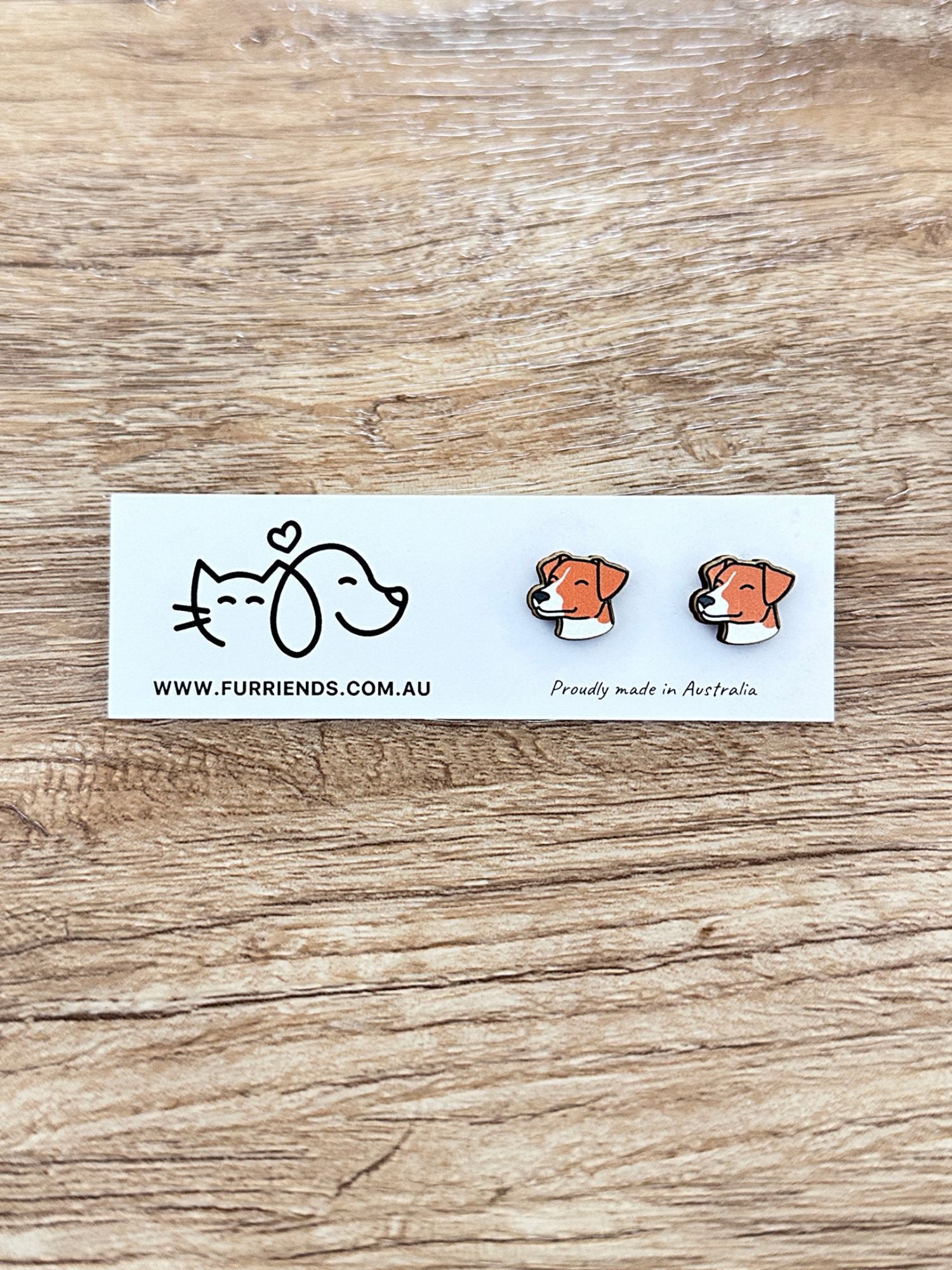 Jack Russell Terrier (Smooth Coat) ColourPop Stud Earrings