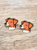 Jack Russell Terrier (Smooth Coat) ColourPop Stud Earrings