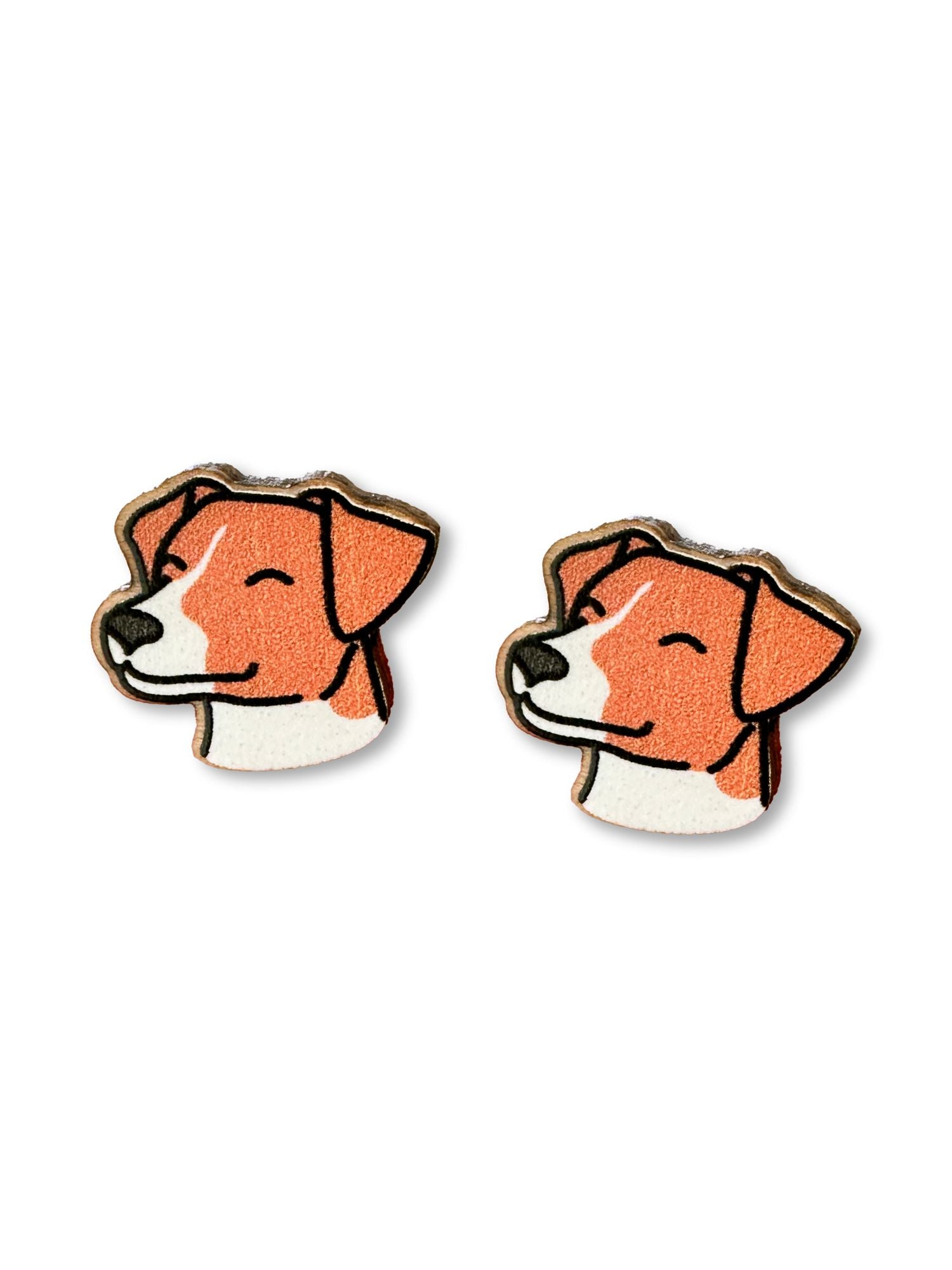 Jack Russell Terrier (Smooth Coat) ColourPop Stud Earrings