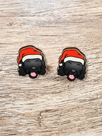 Labradoodle Christmas Edition ColourPop Stud Earrings