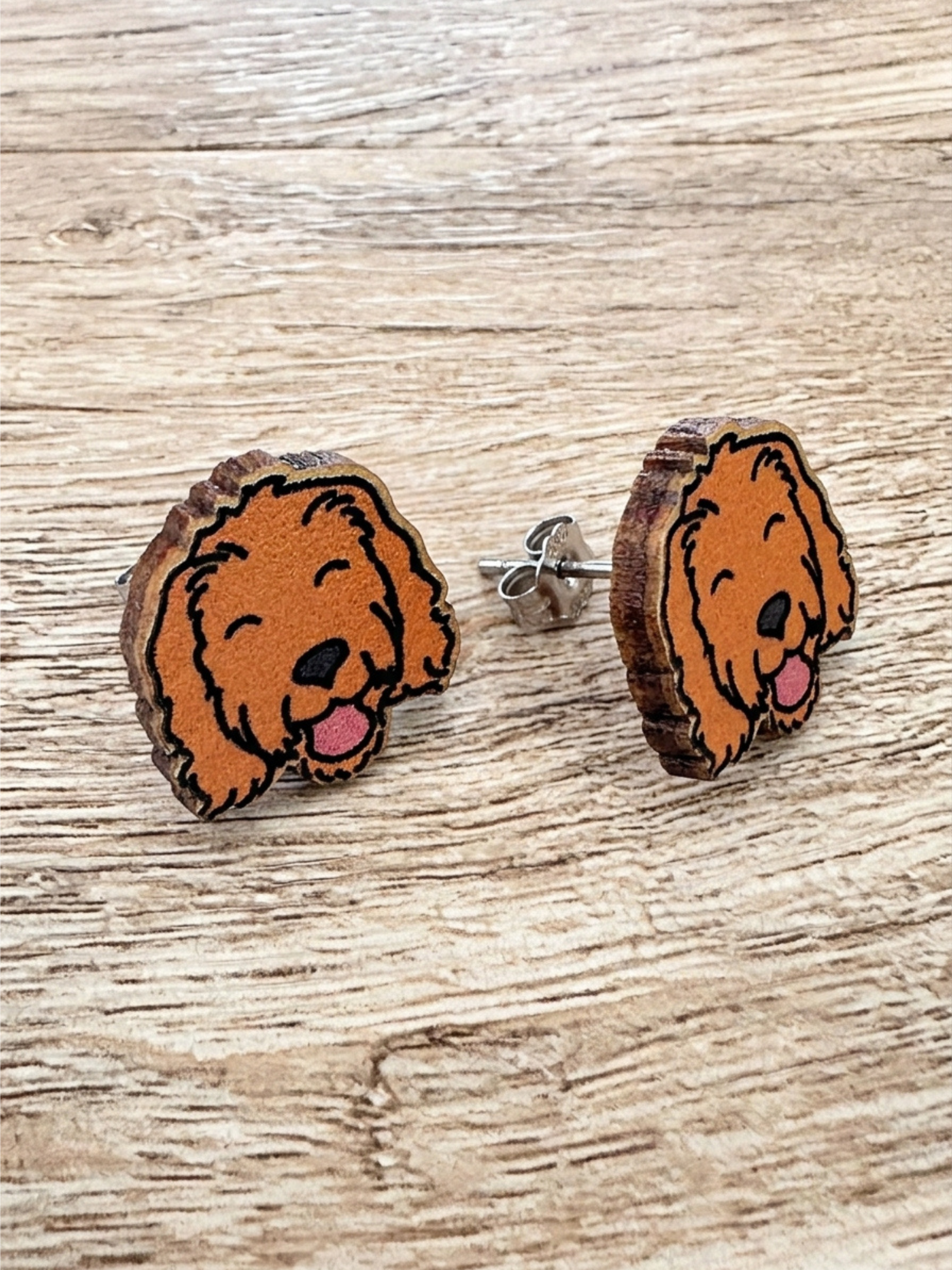 Labradoodle ColourPop Stud Earrings