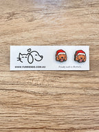 Labradoodle Christmas Edition ColourPop Stud Earrings