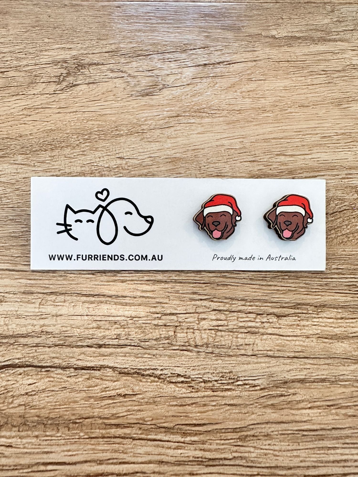 Labrador Christmas Edition ColourPop Stud Earrings