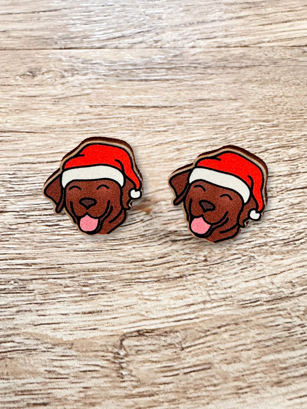 Labrador Christmas Edition ColourPop Stud Earrings