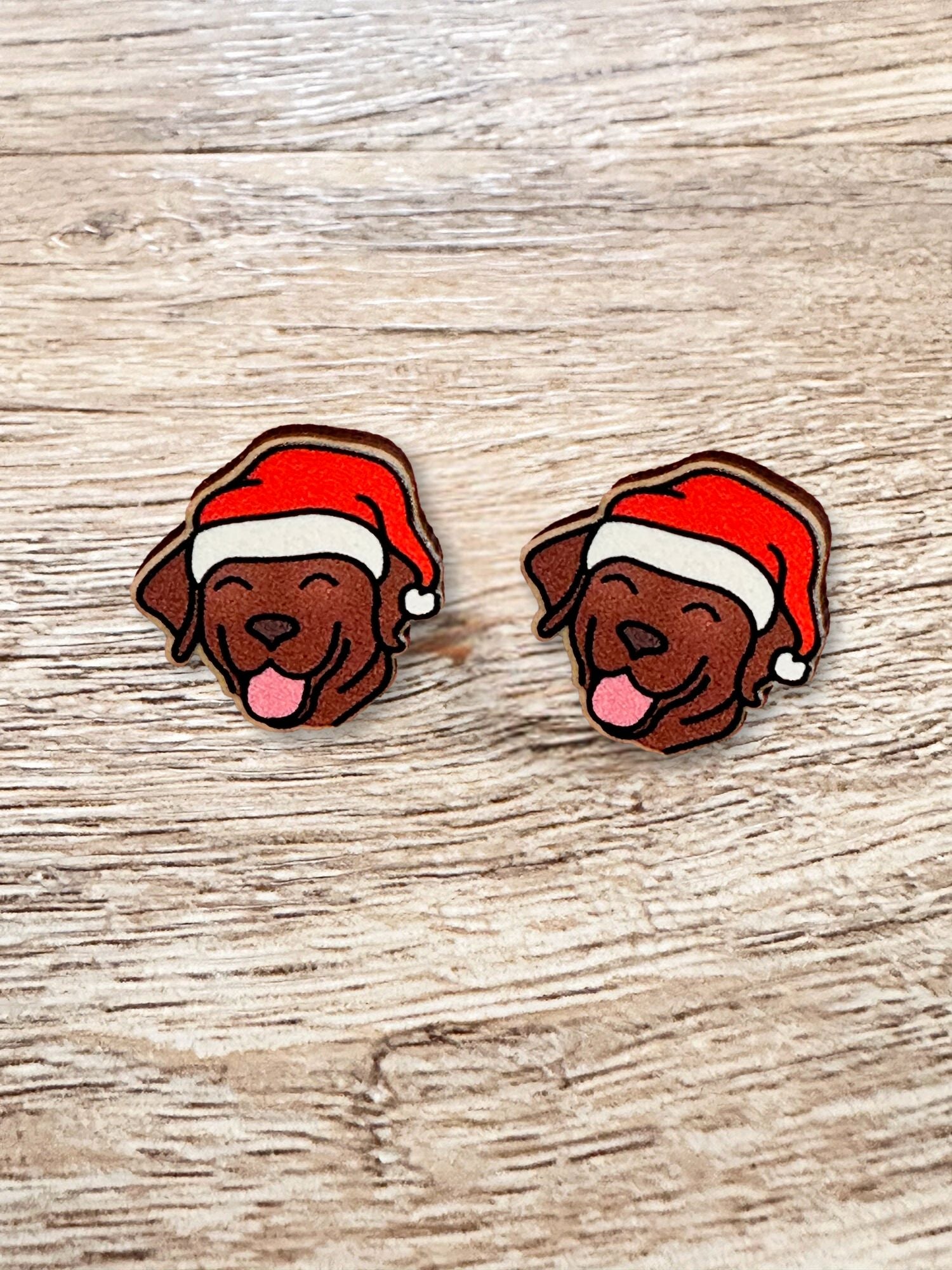 Labrador Christmas Edition ColourPop Stud Earrings