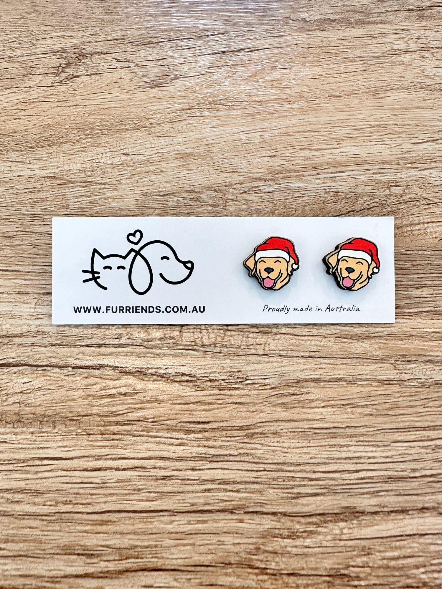 Labrador Christmas Edition ColourPop Stud Earrings