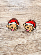 Labrador Christmas Edition ColourPop Stud Earrings