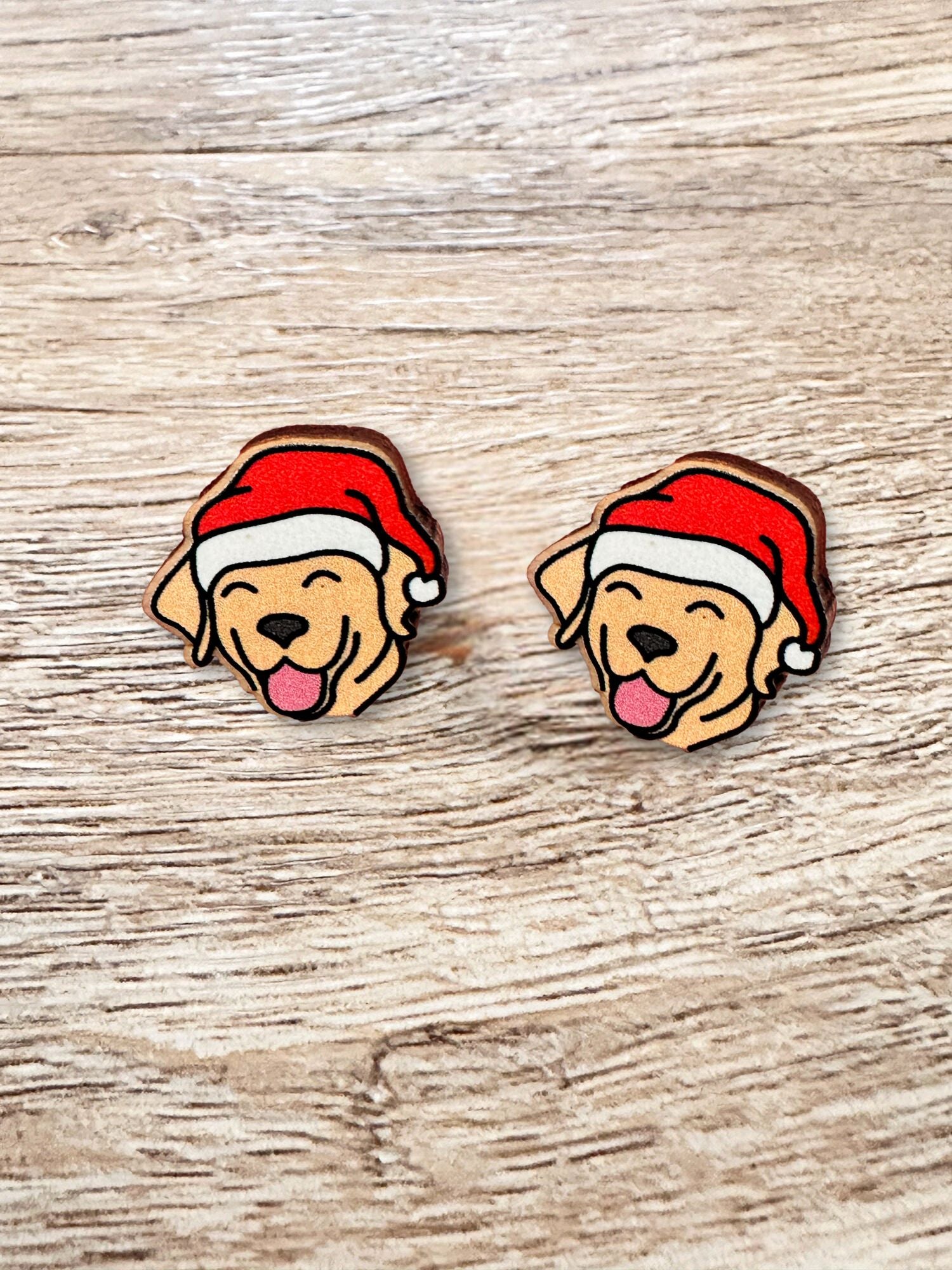 Labrador Christmas Edition ColourPop Stud Earrings