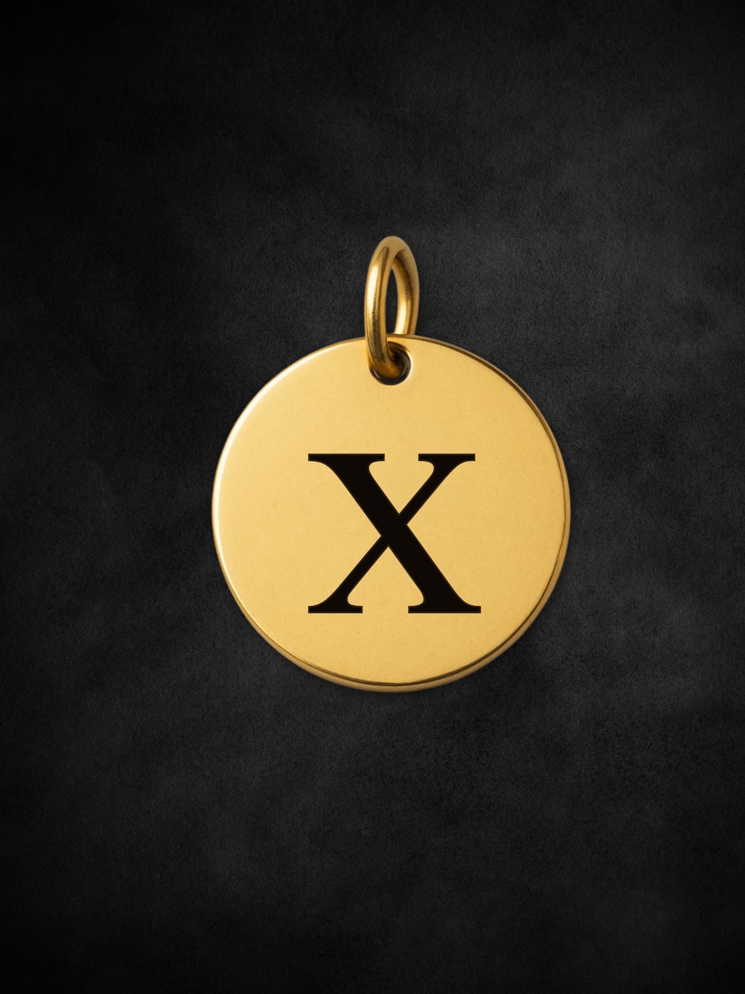 Additional Letters Disc Pendant 10mm