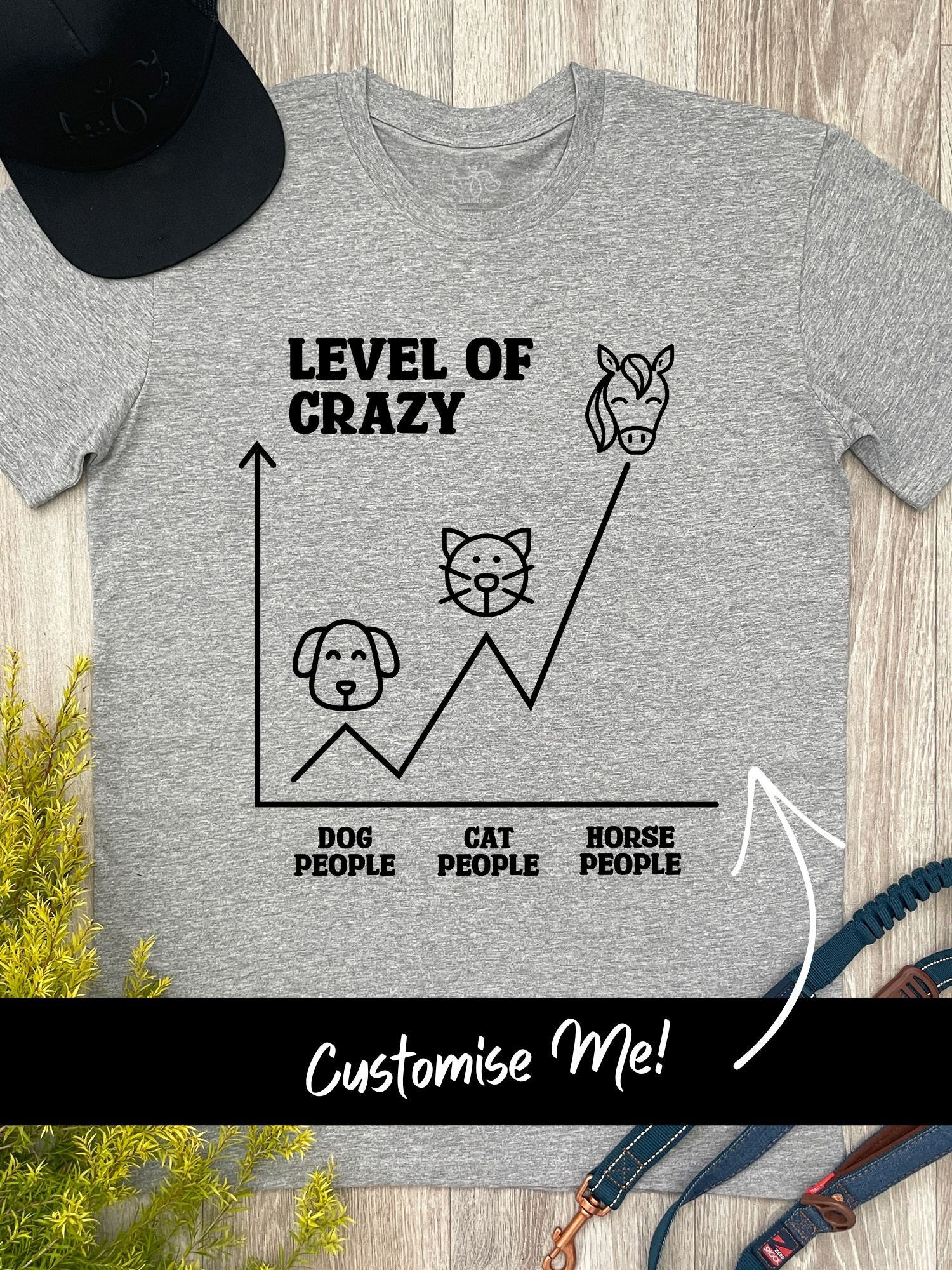 Level Of Crazy Essential Unisex Tee (Customisable)