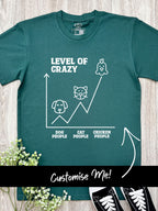 Level Of Crazy Essential Unisex Tee (Customisable)