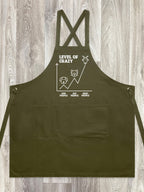 Level Of Crazy Jarrah Crossback Apron (Customisable)