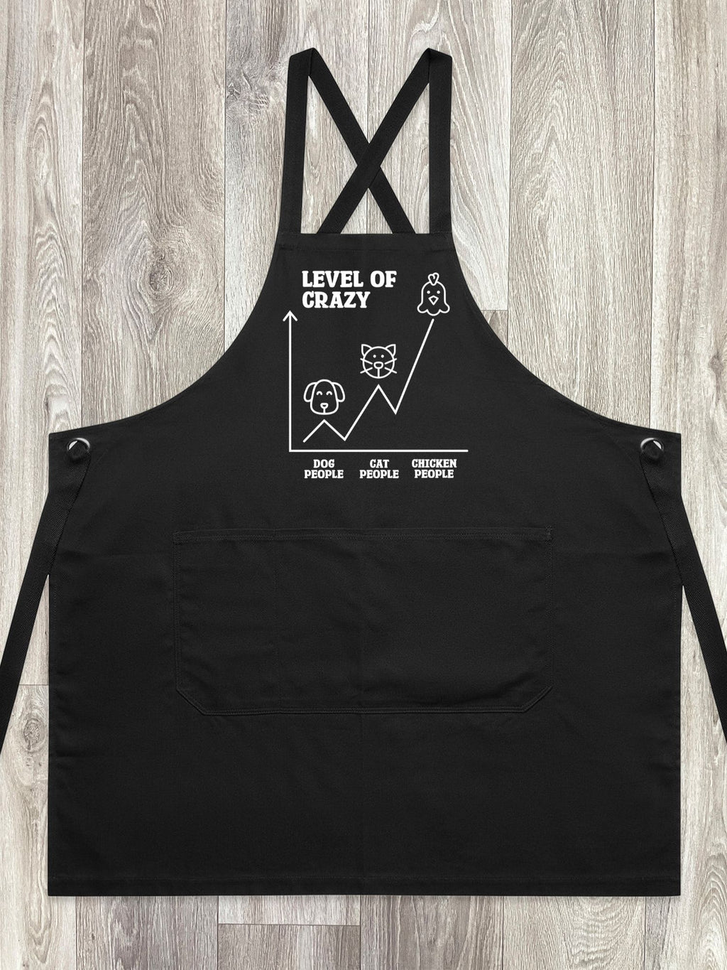 Level Of Crazy Jarrah Crossback Apron (Customisable)