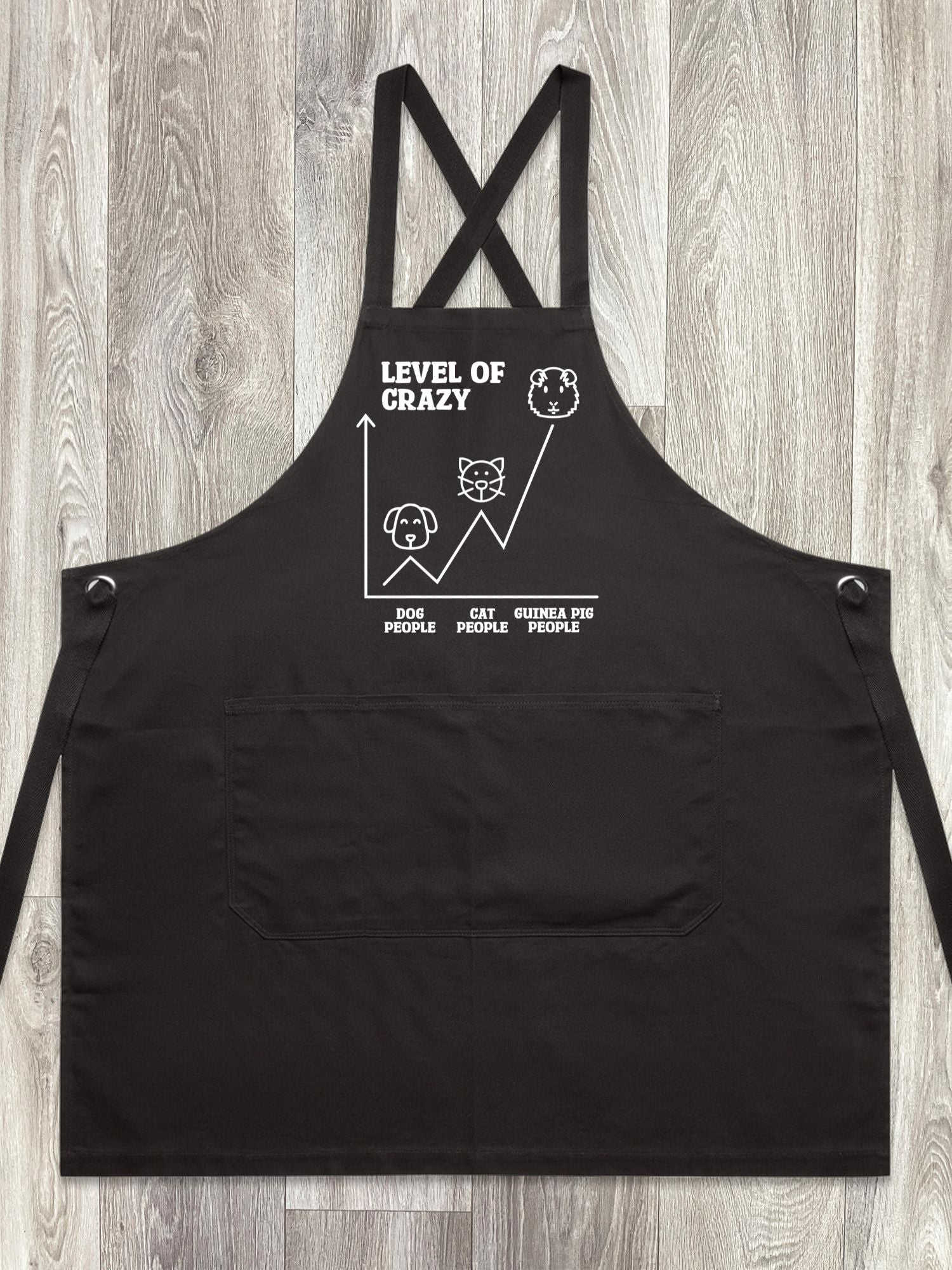 Level Of Crazy Jarrah Crossback Apron (Customisable)