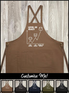 Level Of Crazy Jarrah Crossback Apron (Customisable)