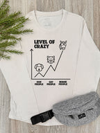 Level Of Crazy Olivia Long Sleeve Tee (Customisable)