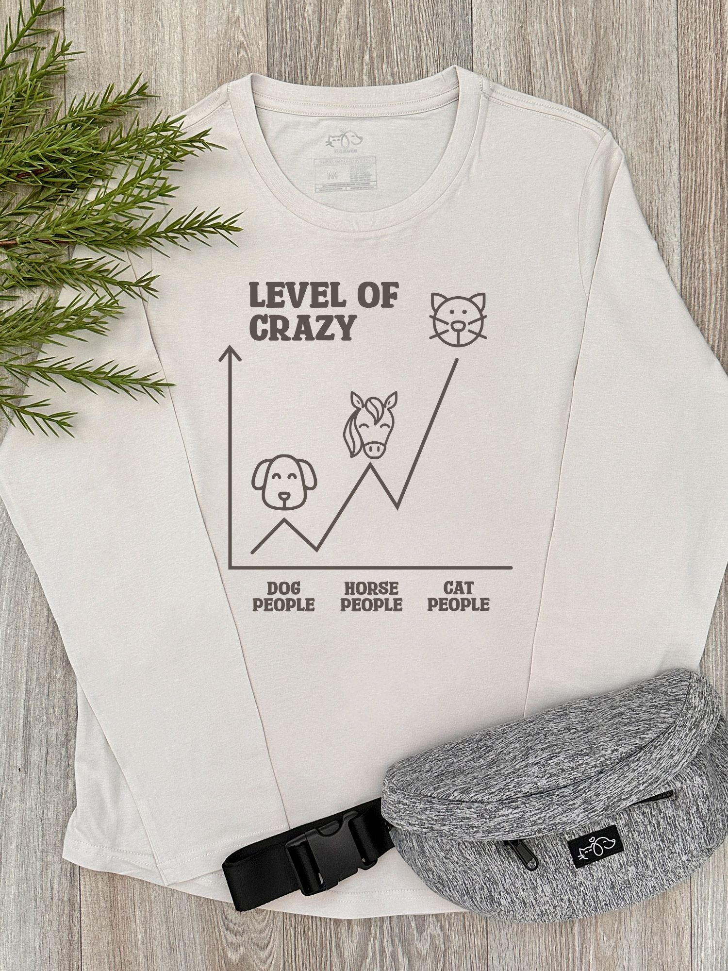 Level Of Crazy Olivia Long Sleeve Tee (Customisable)