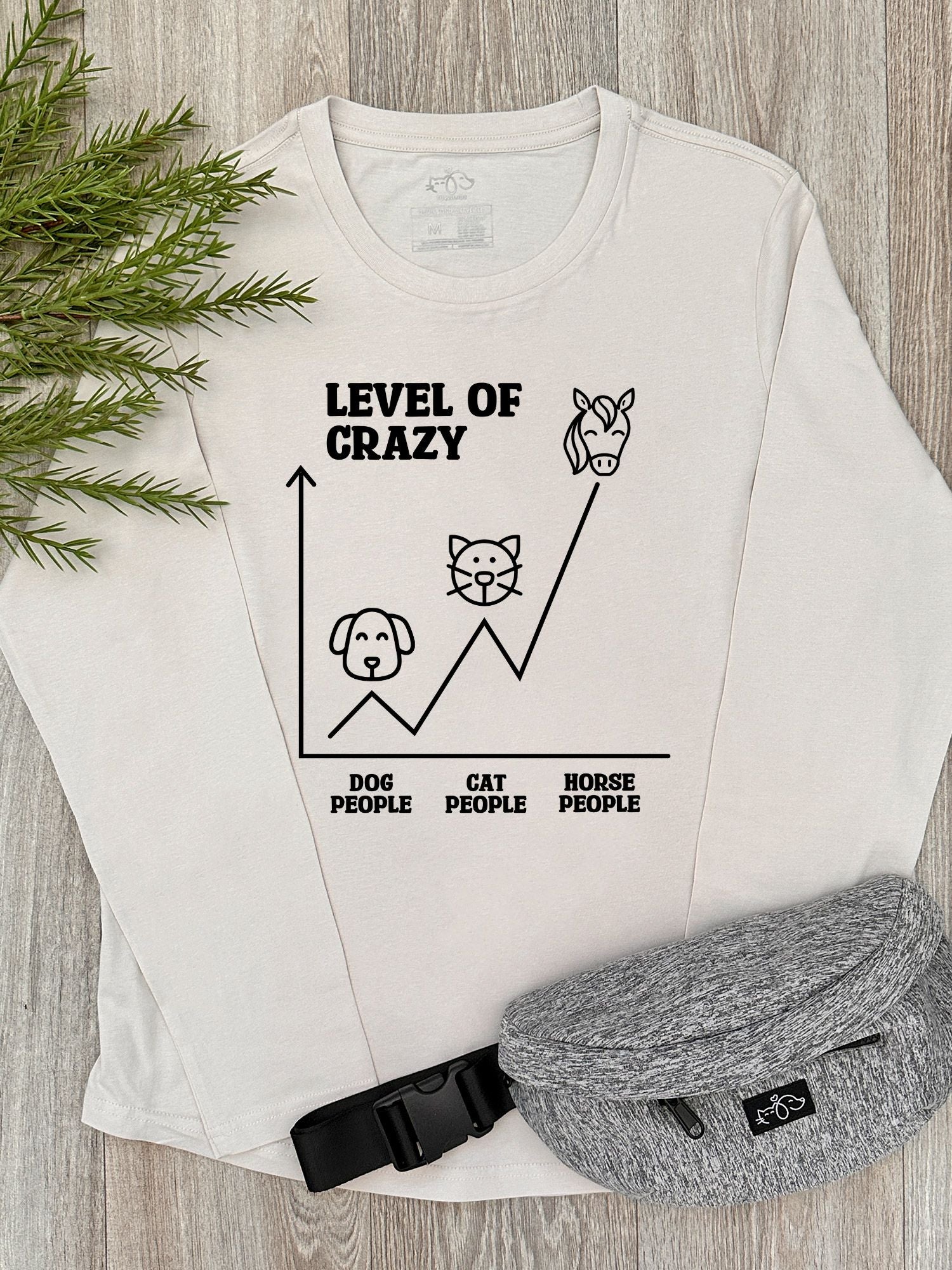 Level Of Crazy Olivia Long Sleeve Tee (Customisable)