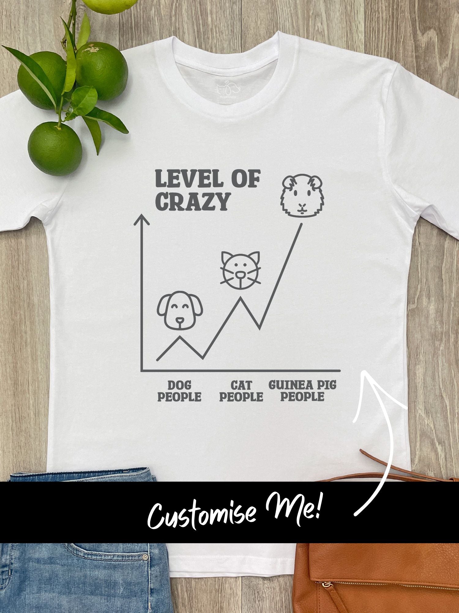 Level Of Crazy Essential Unisex Tee (Customisable)
