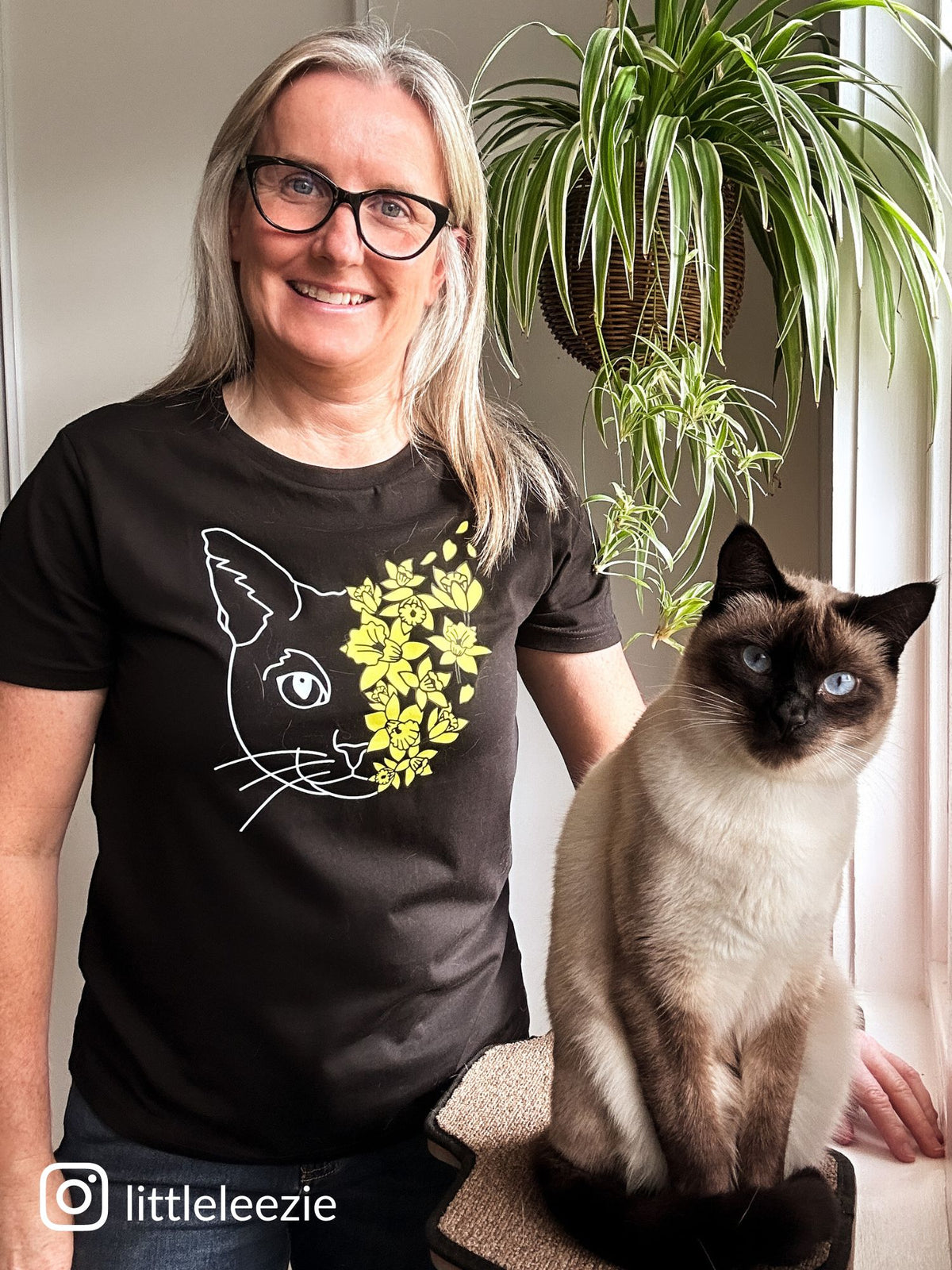 LIMITED EDITION Light After Dark Cat Ava Women&#39;s Regular Fit Tee