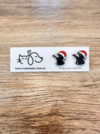 Australian Magpie Christmas Edition ColourPop Stud Earrings