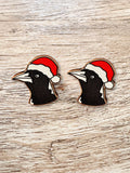 Australian Magpie Christmas Edition ColourPop Stud Earrings