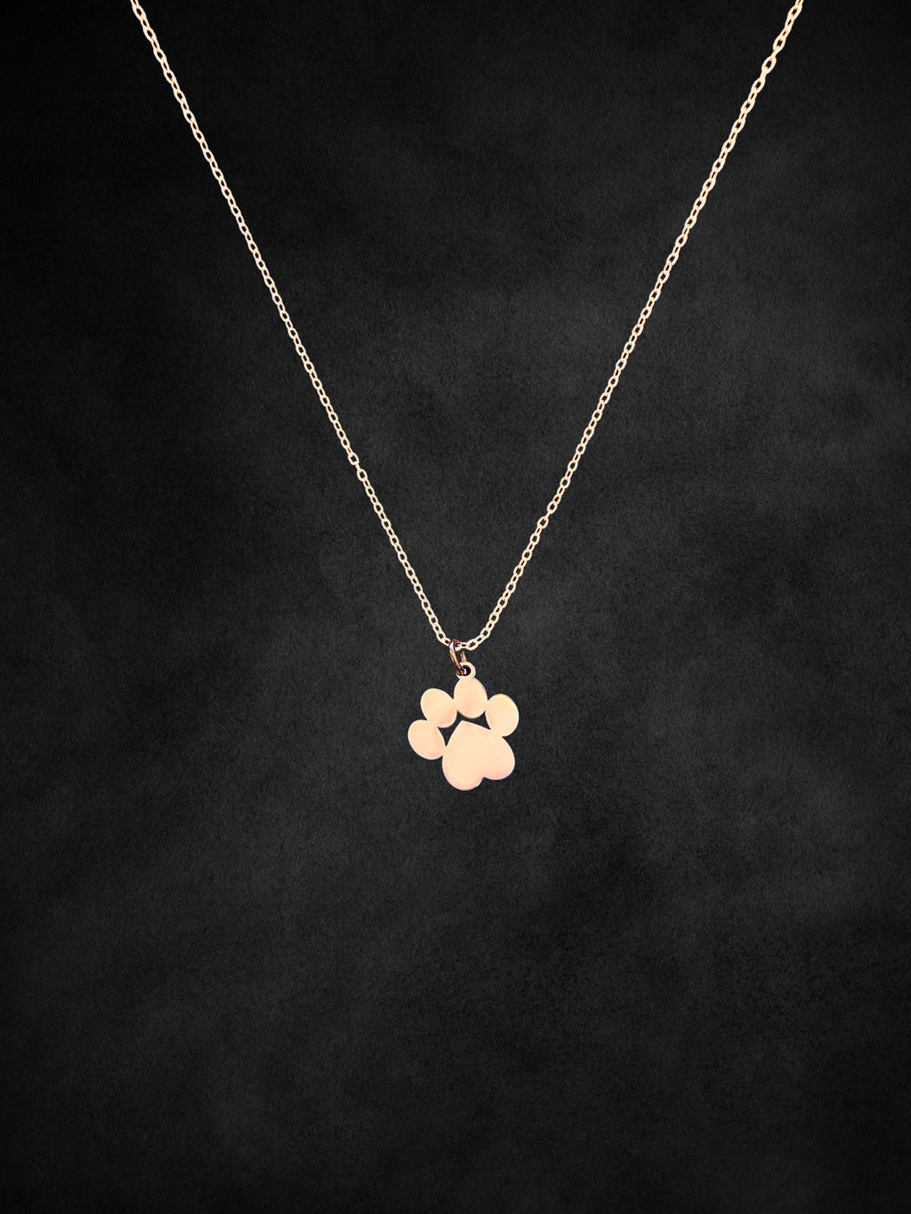 Paw Print Pendant Necklace