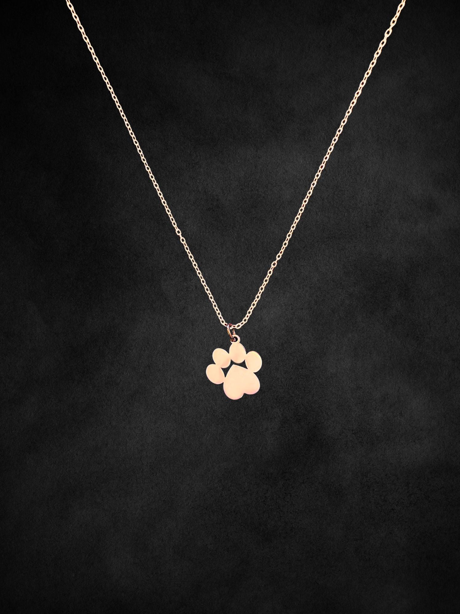 Paw Print Pendant Necklace
