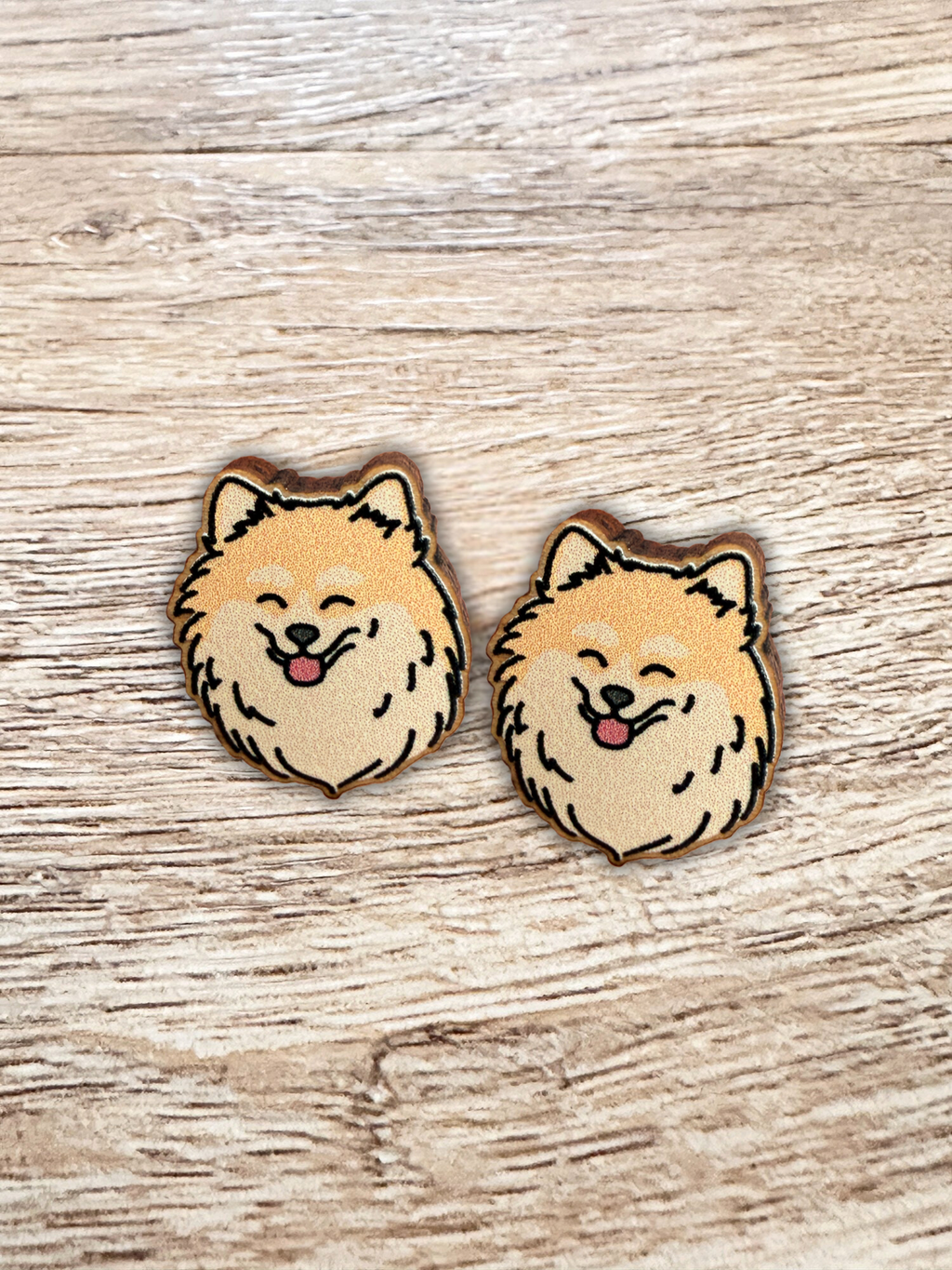Pomeranian Earrings