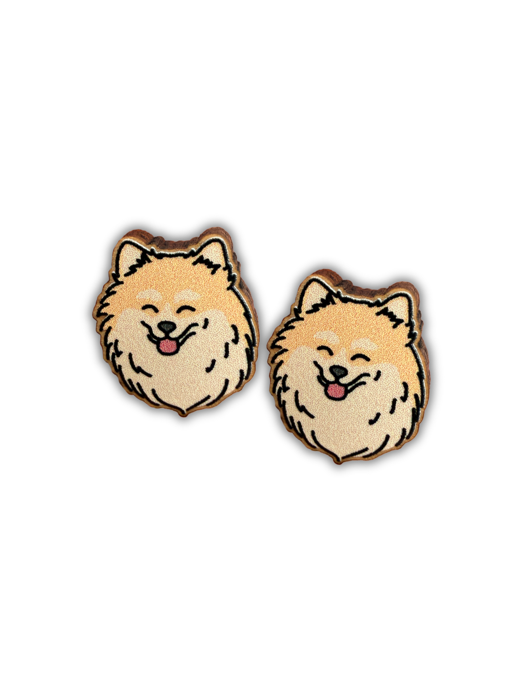 Pomeranian Earrings