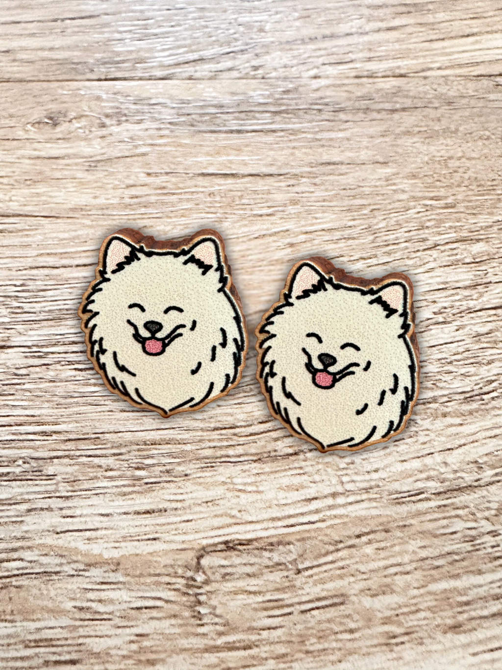 Pomeranian Earrings